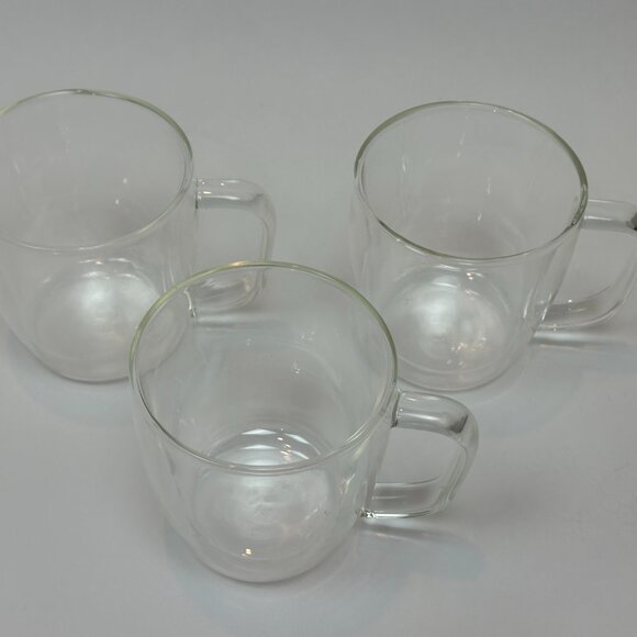 NEW - 3 -ZWILLING J.A. Henckels Sorrento Plus Double-Wall Glass Coffee Mug Set - Picture 6 of 11